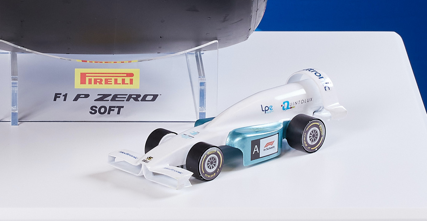 Quintolux's car which won the the awards for fastest car and the knock-out competition.